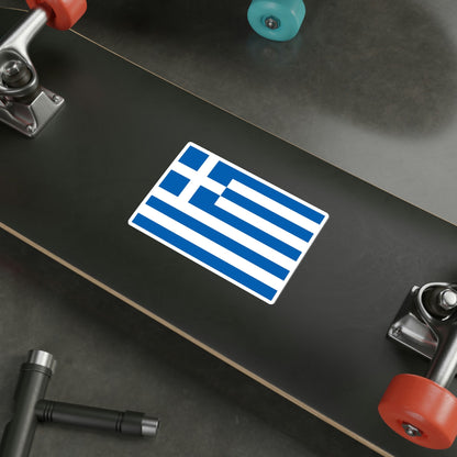 Flag of Greece STICKER Vinyl Die-Cut Decal-The Sticker Space