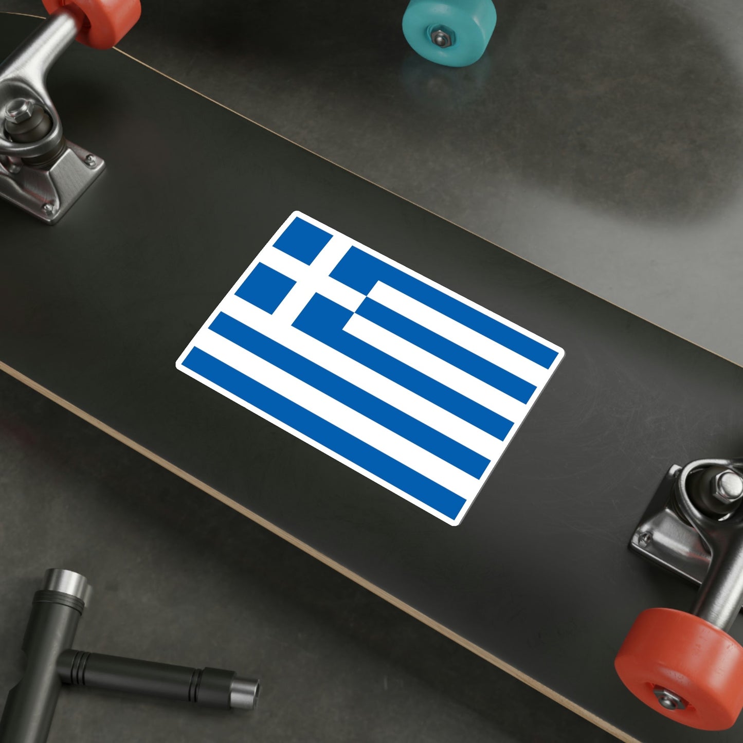 Flag of Greece STICKER Vinyl Die-Cut Decal-The Sticker Space