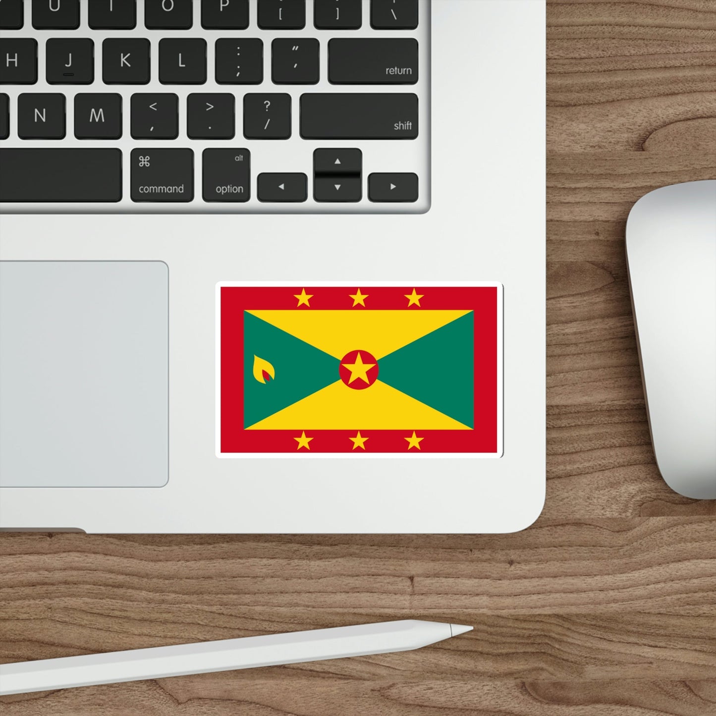 Flag of Grenada STICKER Vinyl Die-Cut Decal-The Sticker Space