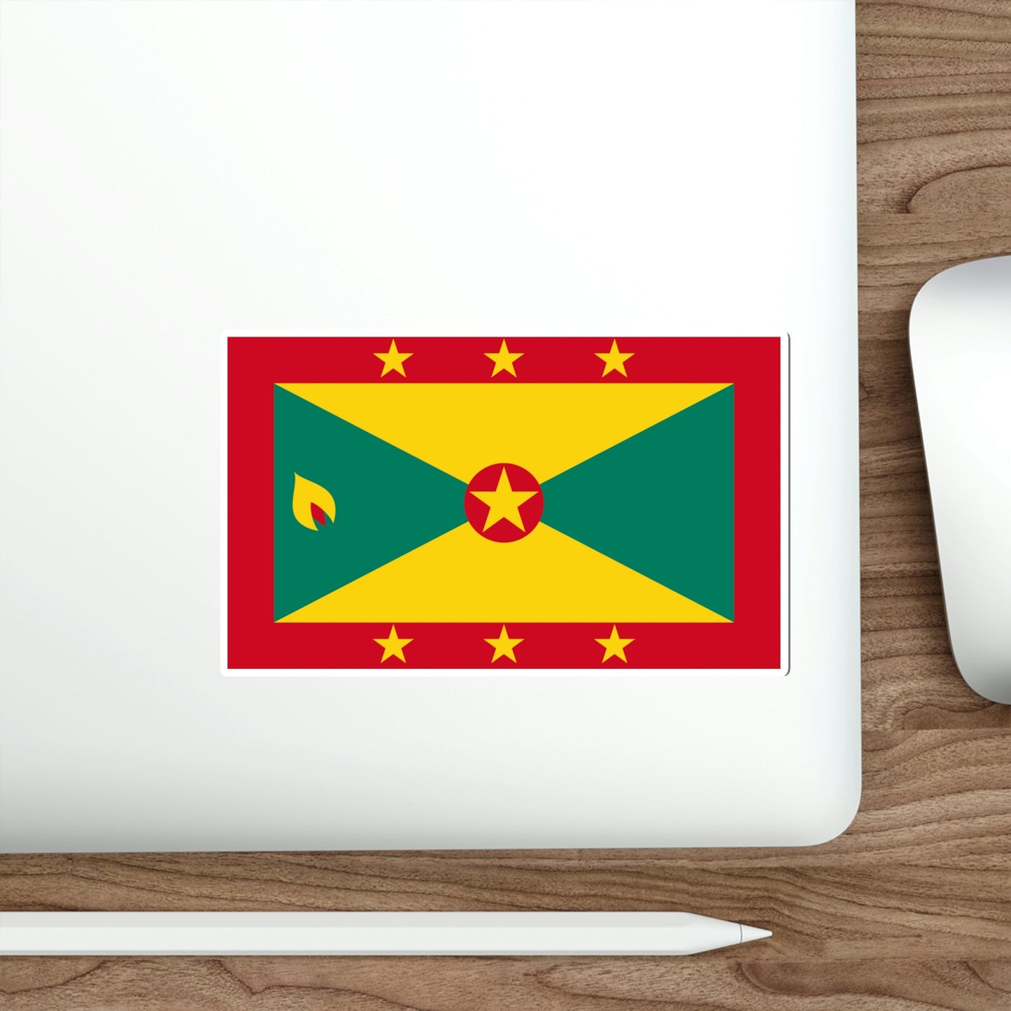 Flag of Grenada STICKER Vinyl Die-Cut Decal-The Sticker Space