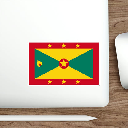 Flag of Grenada STICKER Vinyl Die-Cut Decal-The Sticker Space