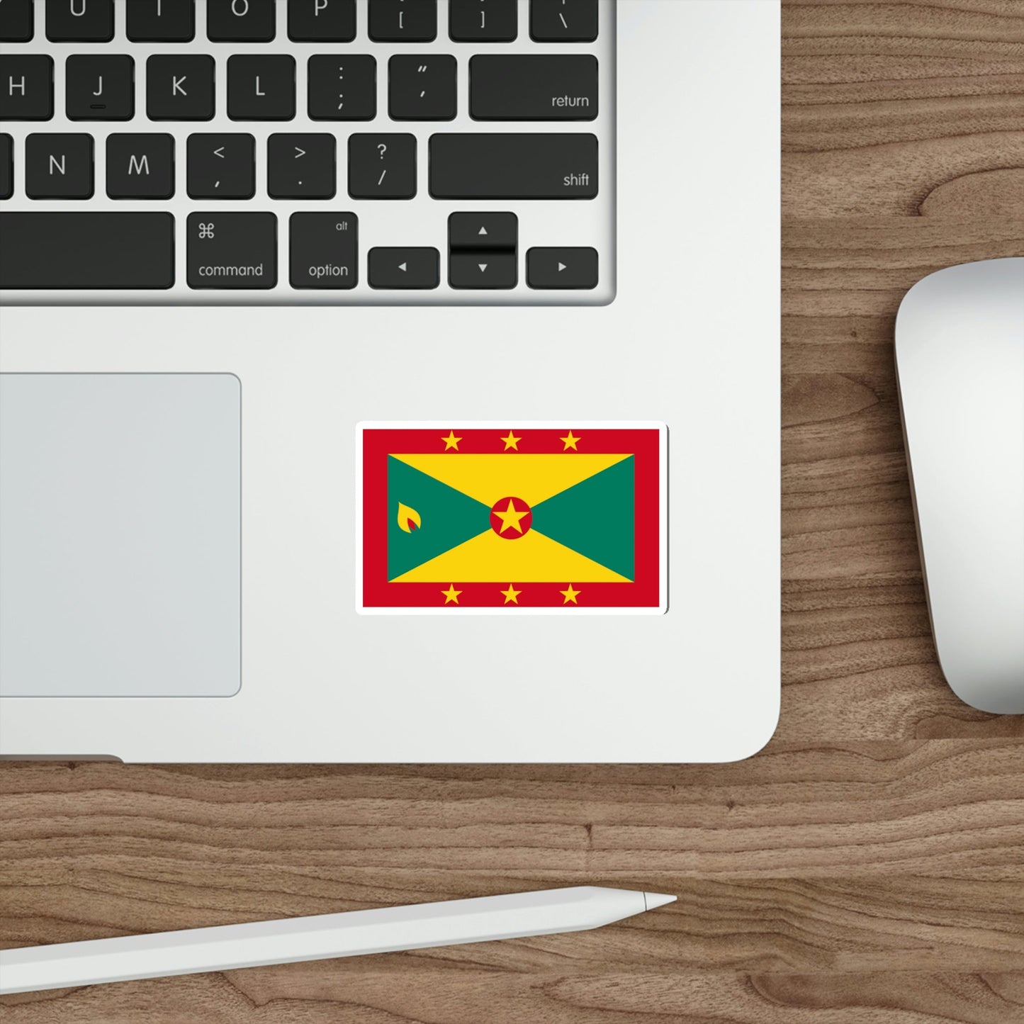 Flag of Grenada STICKER Vinyl Die-Cut Decal-The Sticker Space