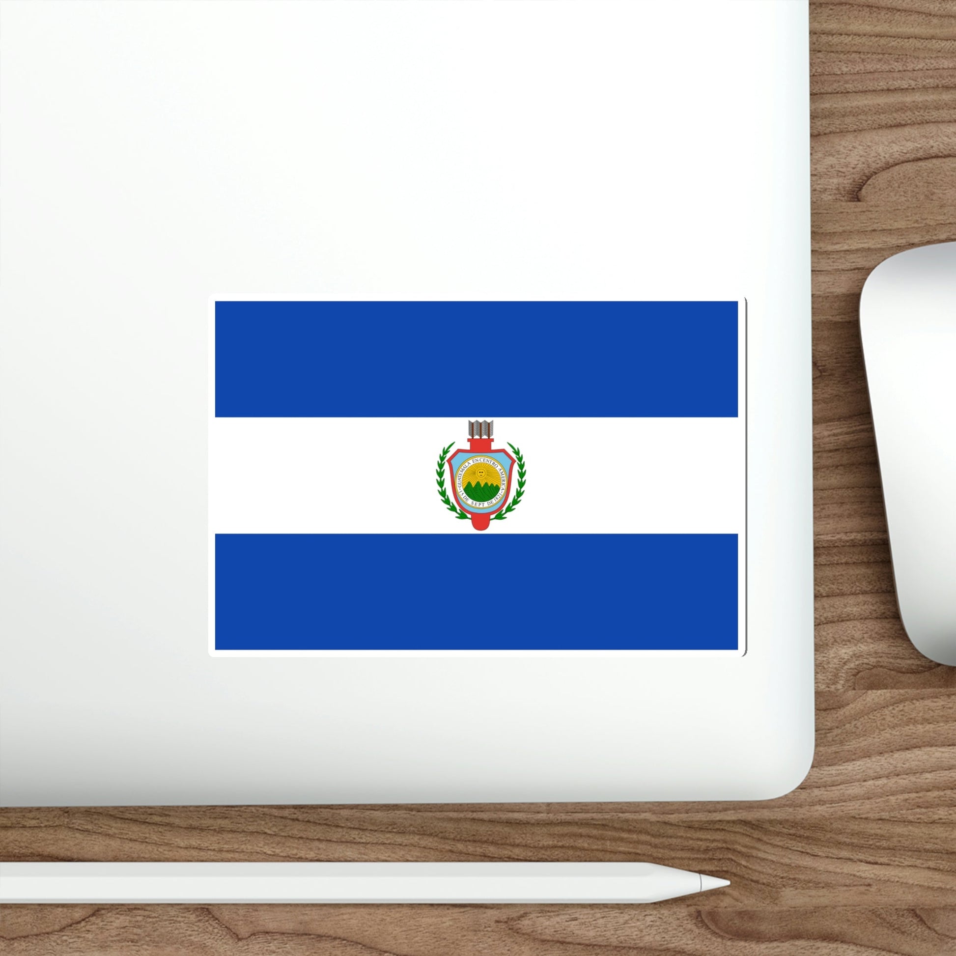 Flag of Guatemala (1843-1851) STICKER Vinyl Die-Cut Decal-The Sticker Space