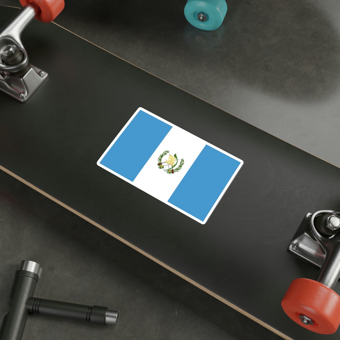 Flag of Guatemala STICKER Vinyl Die-Cut Decal-The Sticker Space