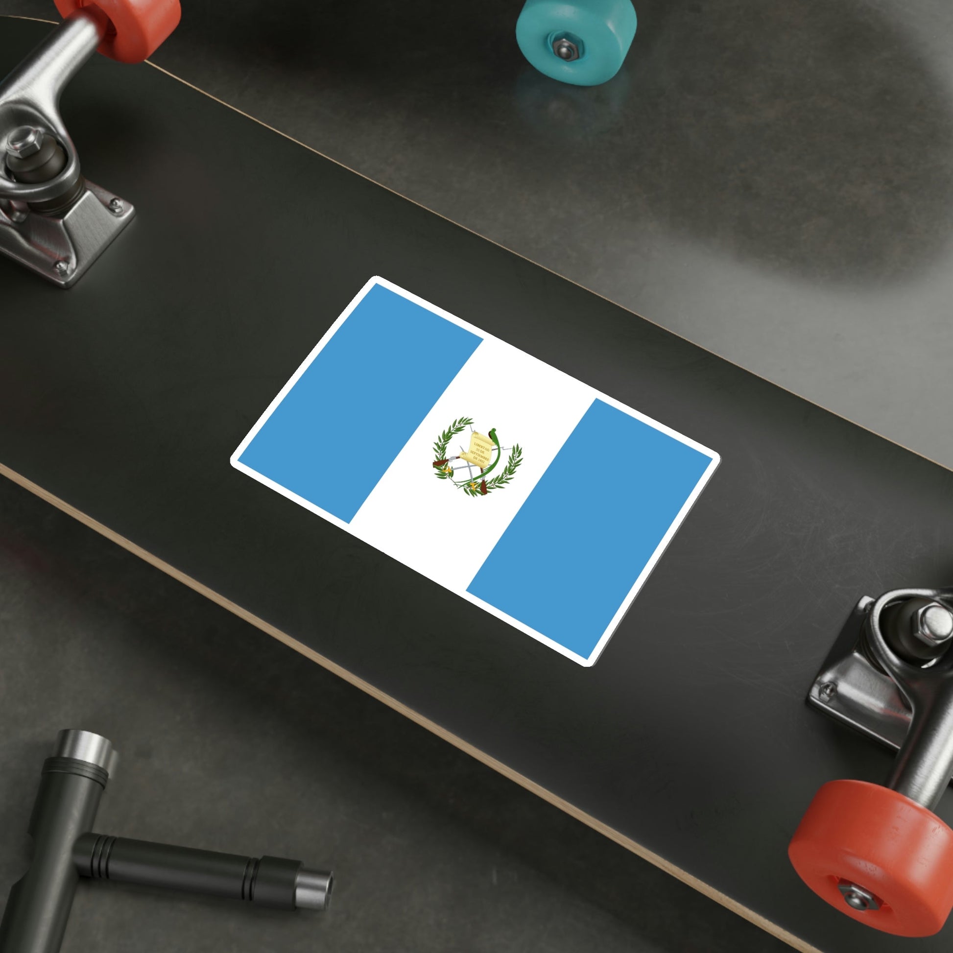 Flag of Guatemala STICKER Vinyl Die-Cut Decal-The Sticker Space