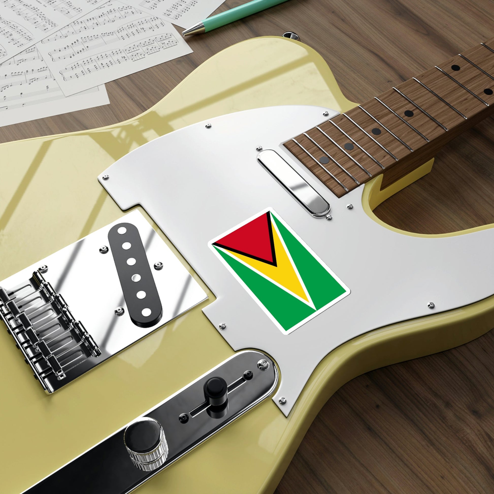 Flag of Guyana STICKER Vinyl Die-Cut Decal-The Sticker Space