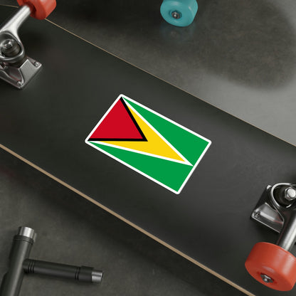 Flag of Guyana STICKER Vinyl Die-Cut Decal-The Sticker Space