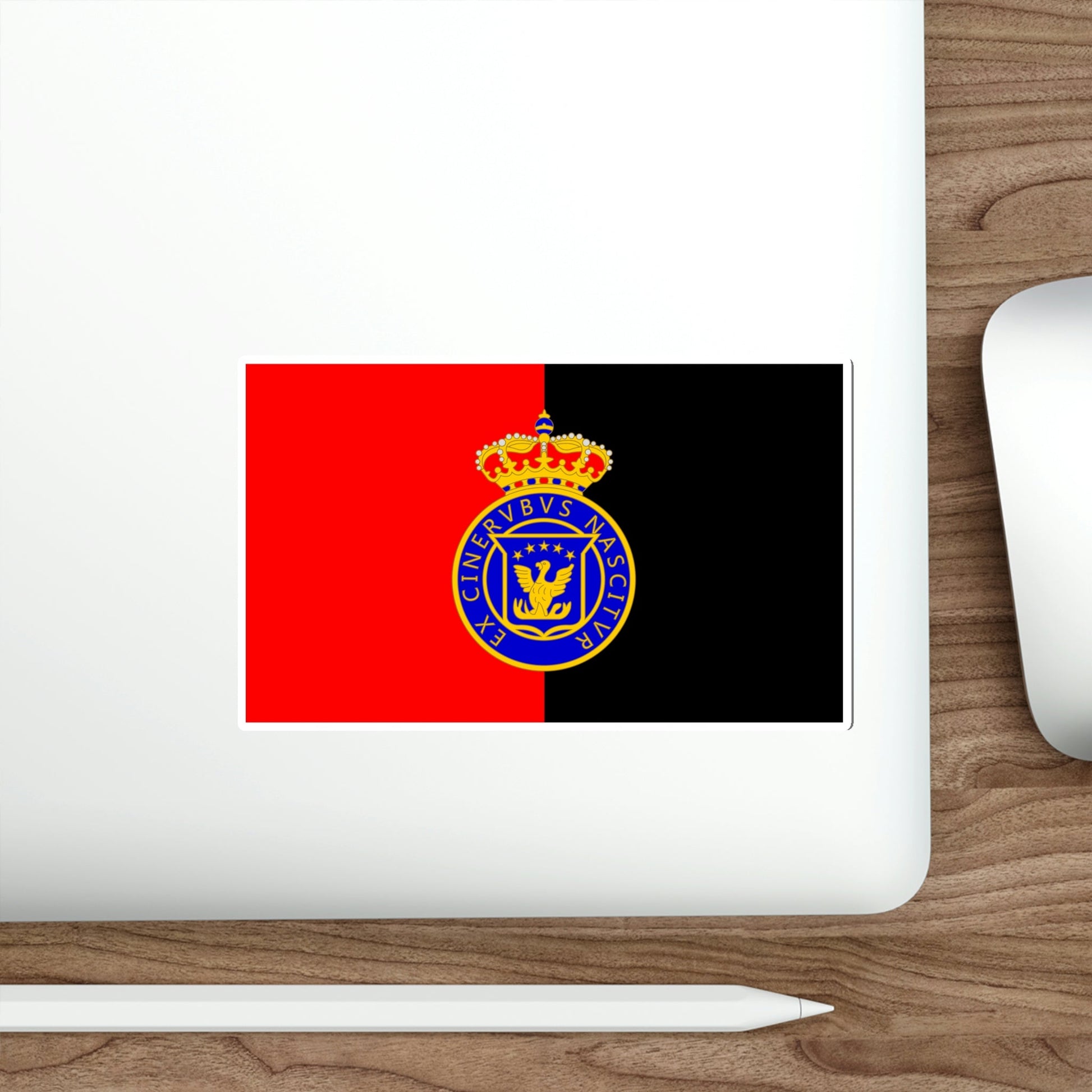 Sticker (Decal) with Flag of Haiti and USA (Haitian)