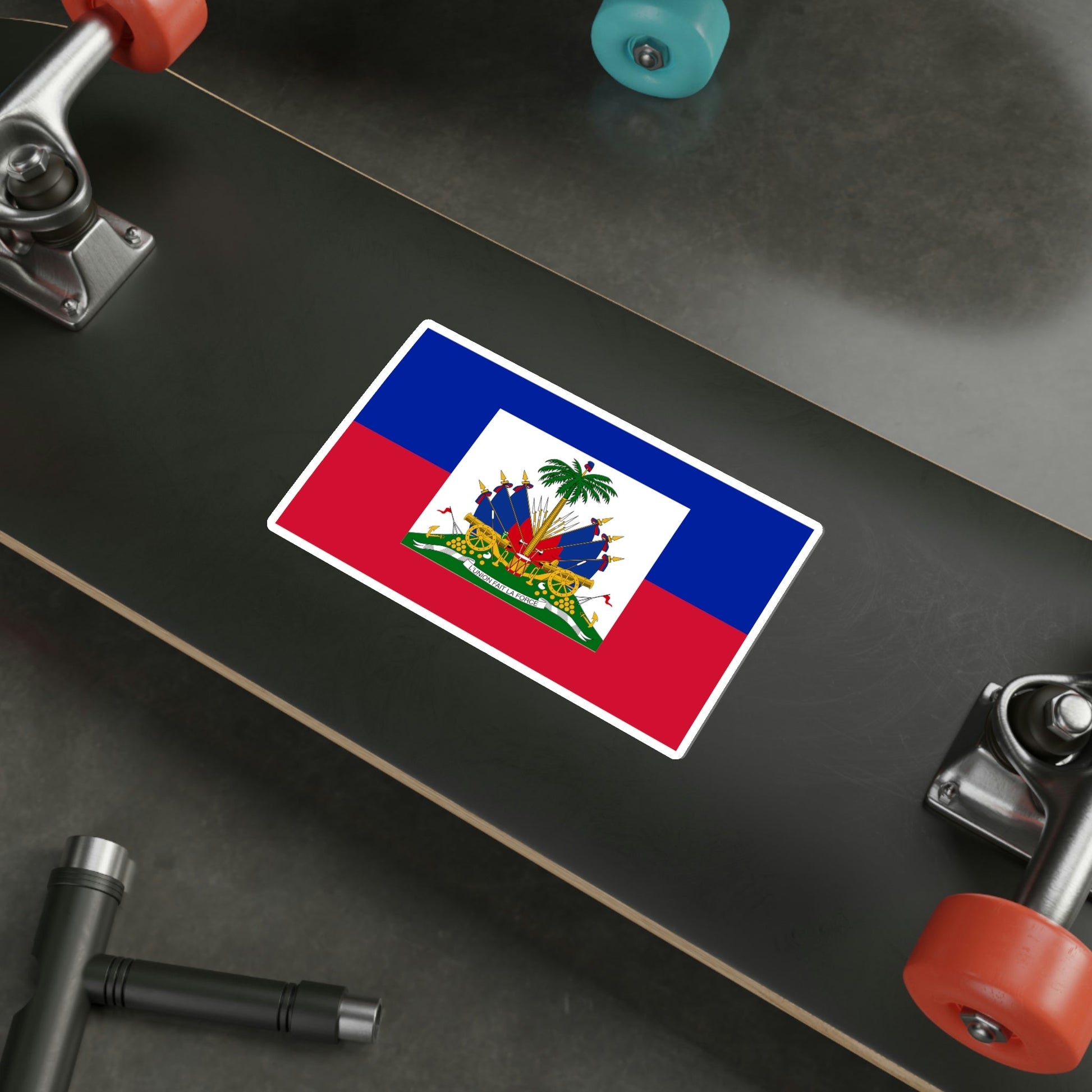 Flag of Haiti (1859–1964) STICKER Vinyl Die-Cut Decal-The Sticker Space