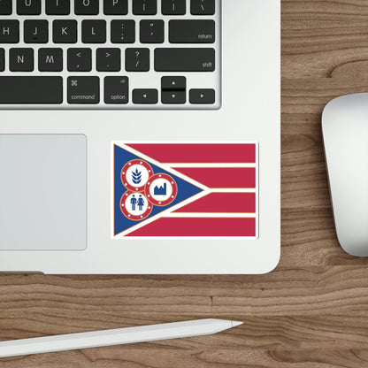 Flag of Hancock County Ohio STICKER Vinyl Die-Cut Decal-The Sticker Space