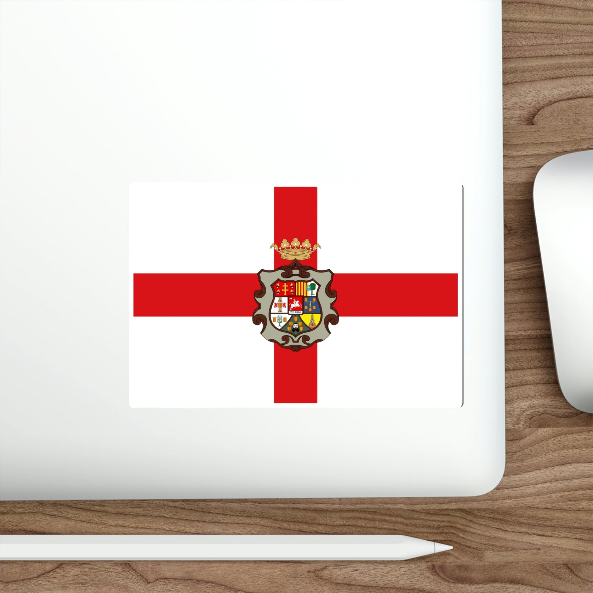 Flag of Huesca Spain STICKER Vinyl Die-Cut Decal-The Sticker Space