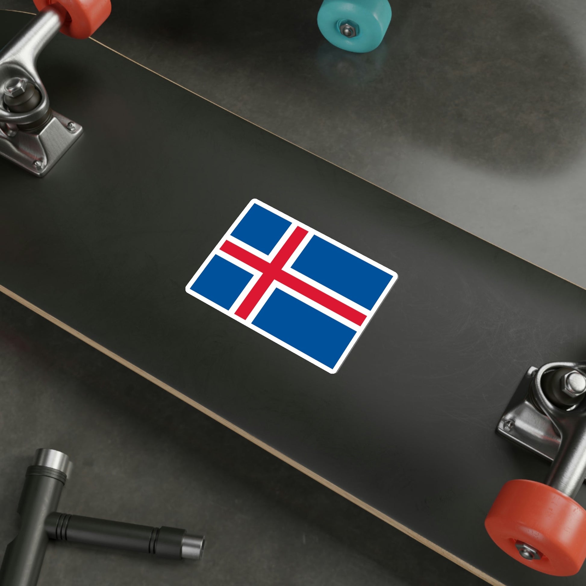 Flag of Iceland STICKER Vinyl Die-Cut Decal-The Sticker Space