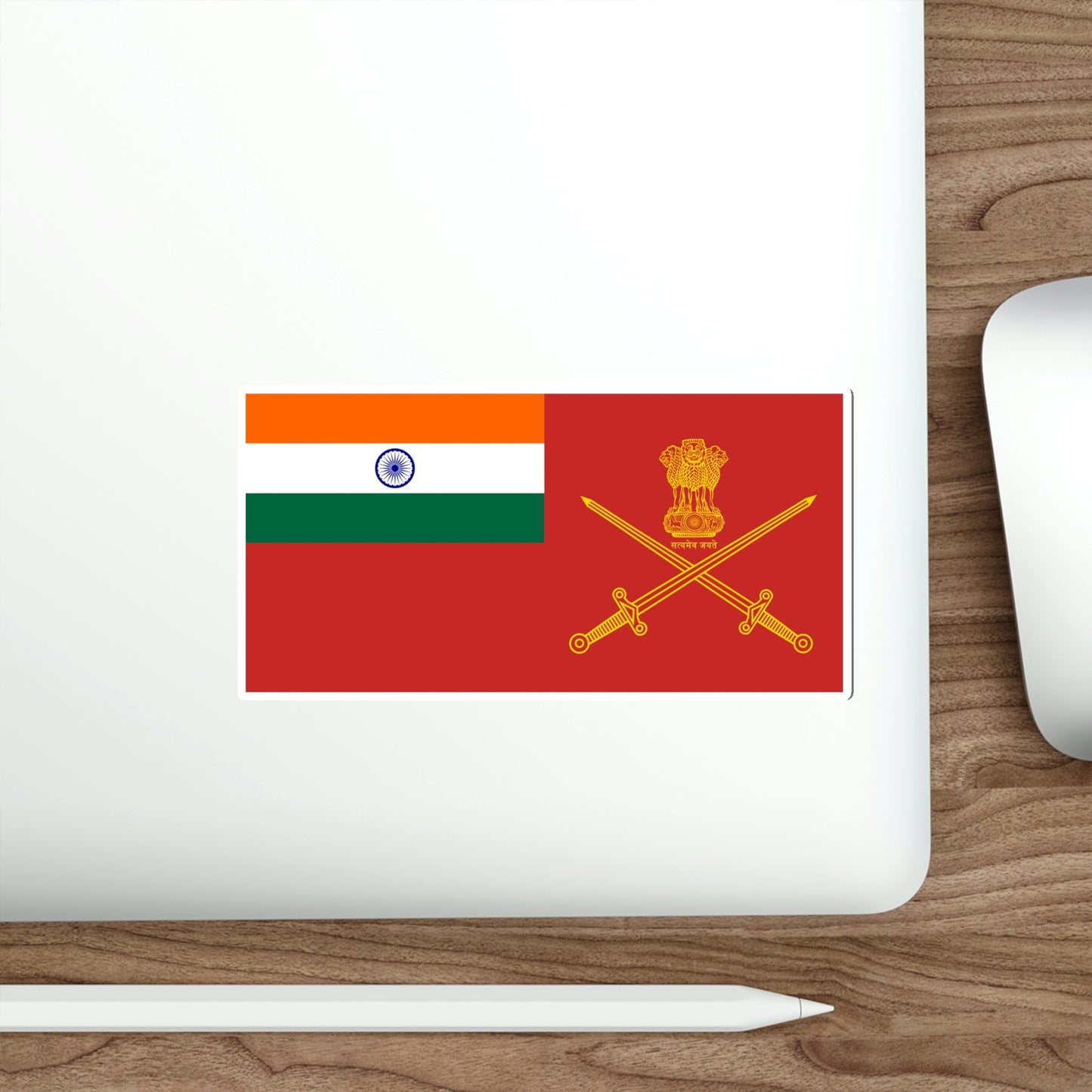 Flag of Indian Army (India) STICKER Vinyl Die-Cut Decal-The Sticker Space