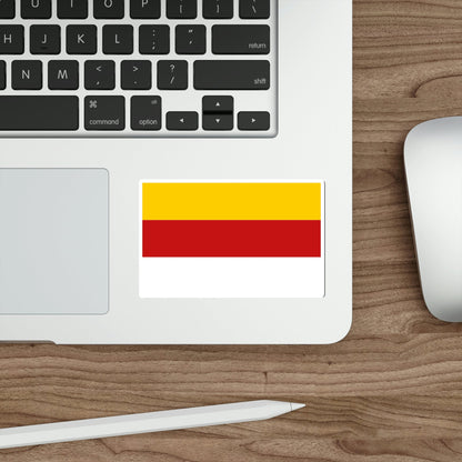 Flag of Inowrocław Poland STICKER Vinyl Die-Cut Decal-The Sticker Space