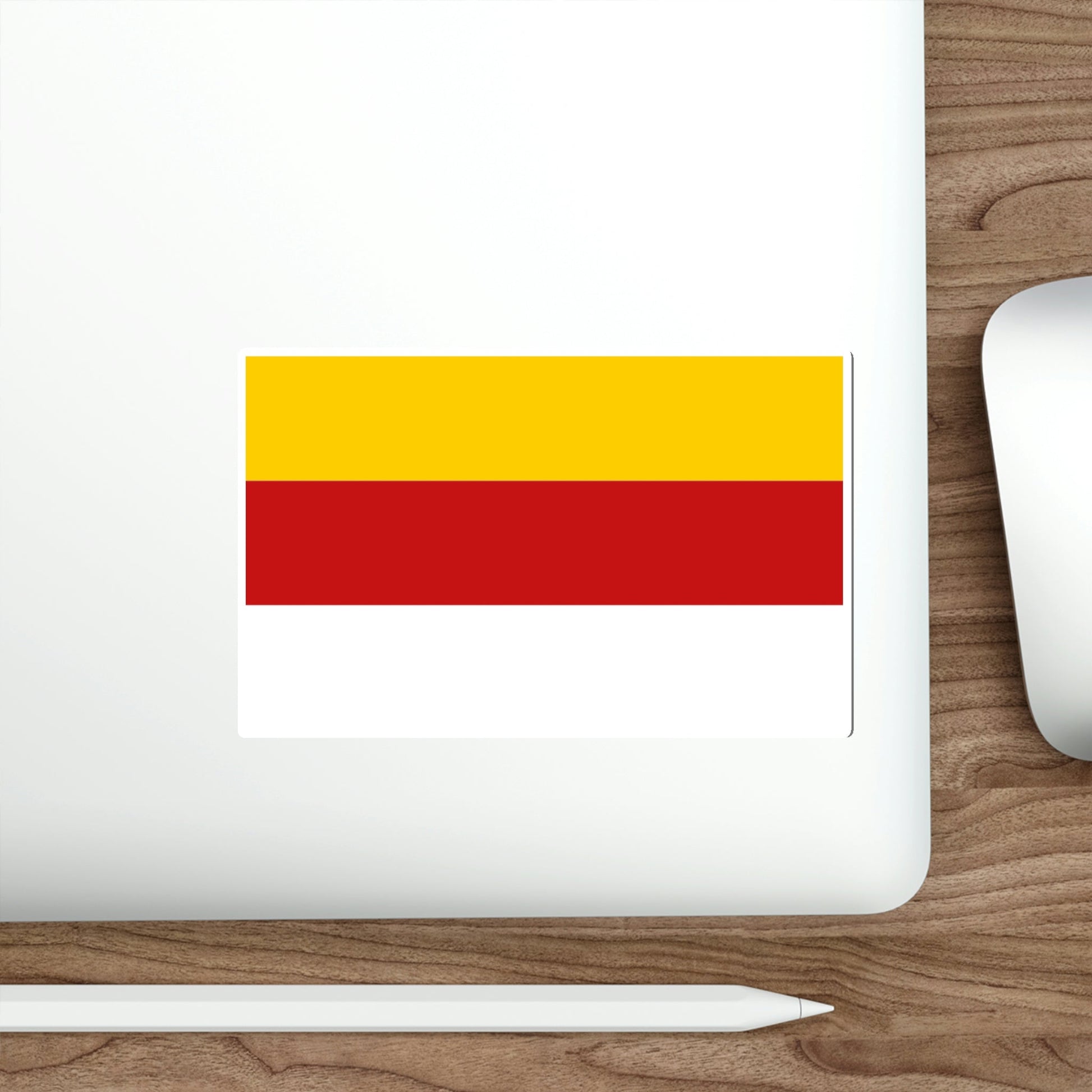 Flag of Inowrocław Poland STICKER Vinyl Die-Cut Decal-The Sticker Space