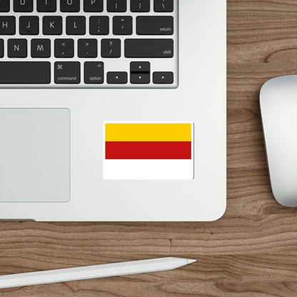 Flag of Inowrocław Poland STICKER Vinyl Die-Cut Decal-The Sticker Space