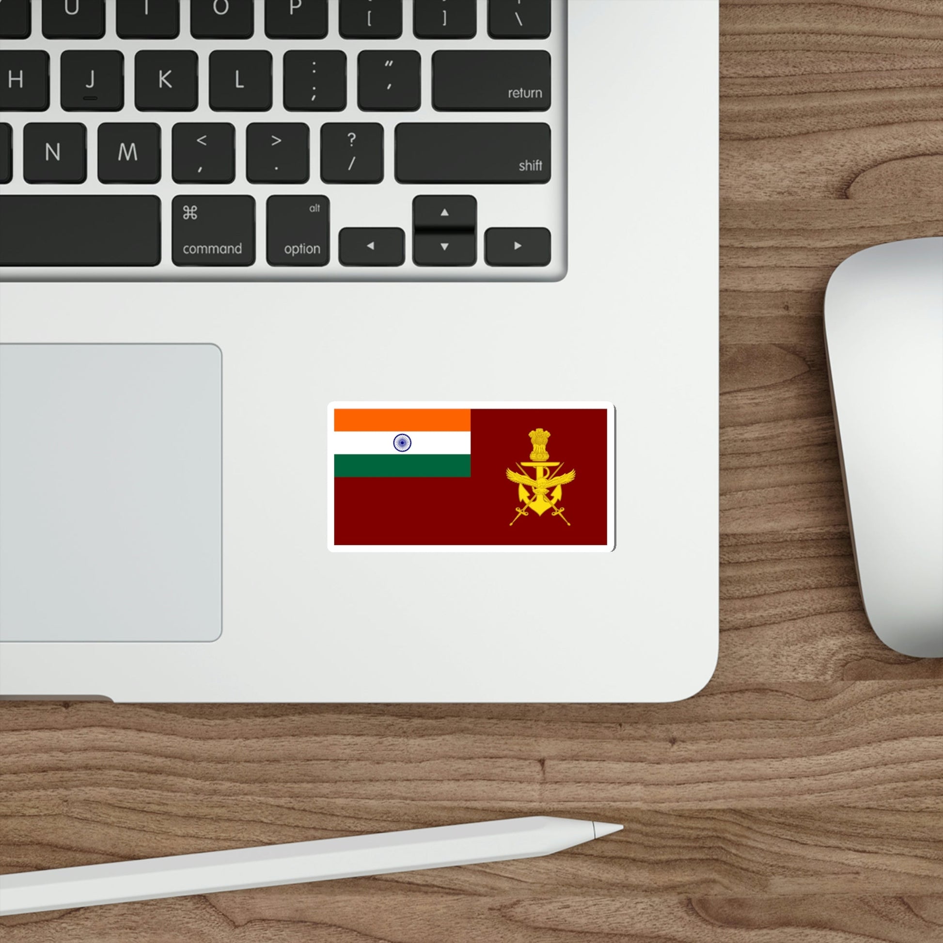 Flag of Integrated Defence Staff (India) STICKER Vinyl Die-Cut Decal-The Sticker Space