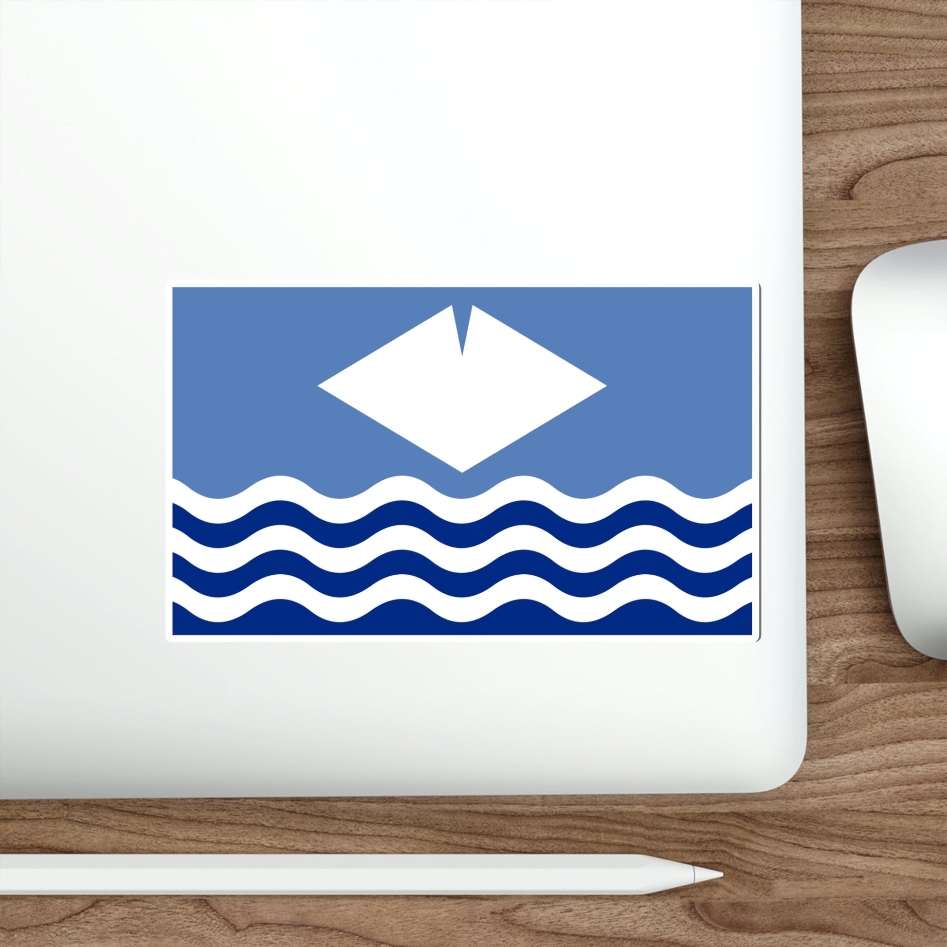 Flag of Isle of Wight UK STICKER Vinyl Die-Cut Decal-The Sticker Space