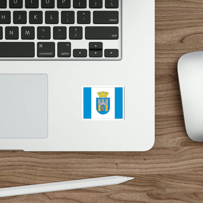 Flag of Ivano Frankivsk Ukraine STICKER Vinyl Die-Cut Decal-The Sticker Space