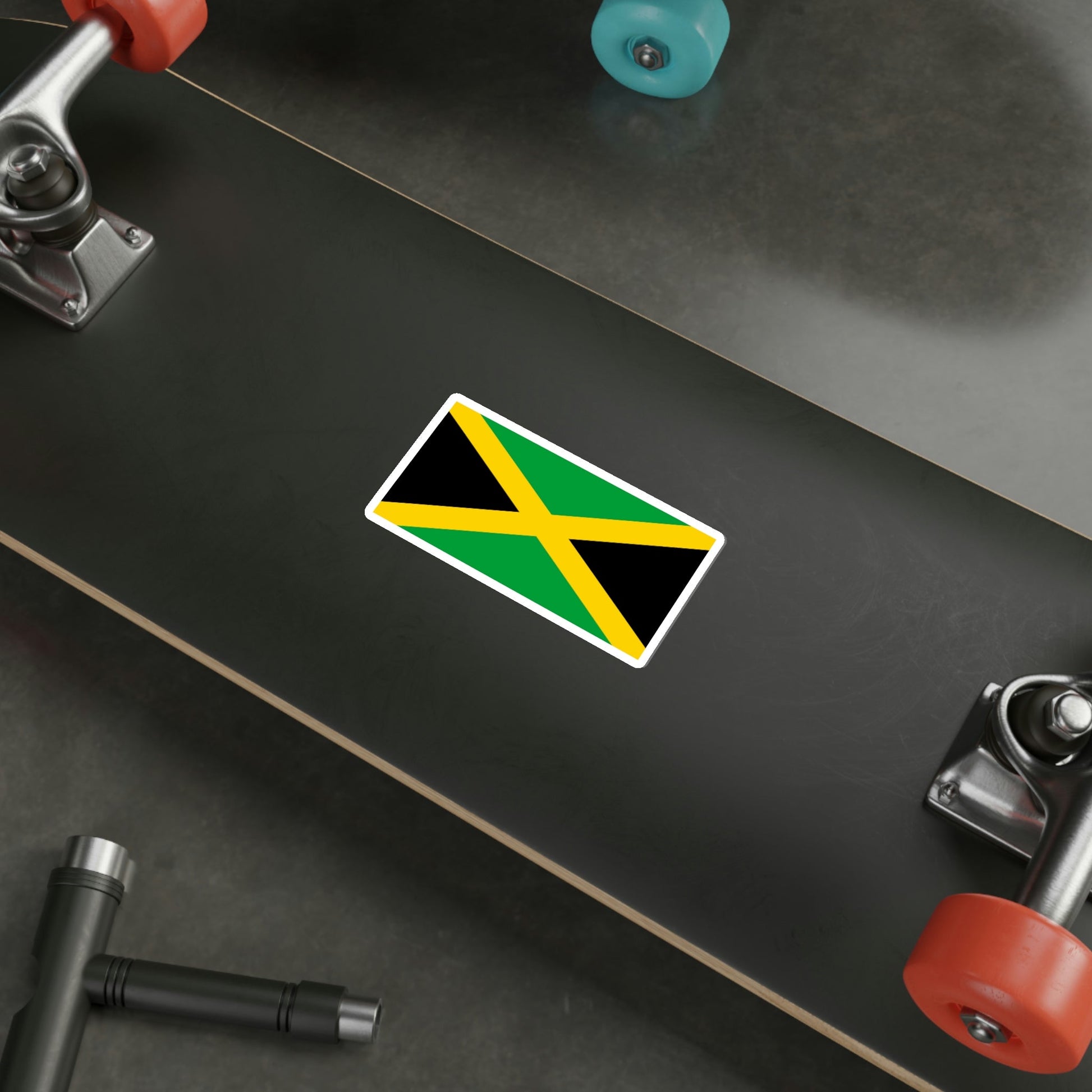 Flag of Jamaica STICKER Vinyl Die-Cut Decal-The Sticker Space