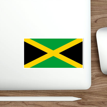 Flag of Jamaica STICKER Vinyl Die-Cut Decal-The Sticker Space