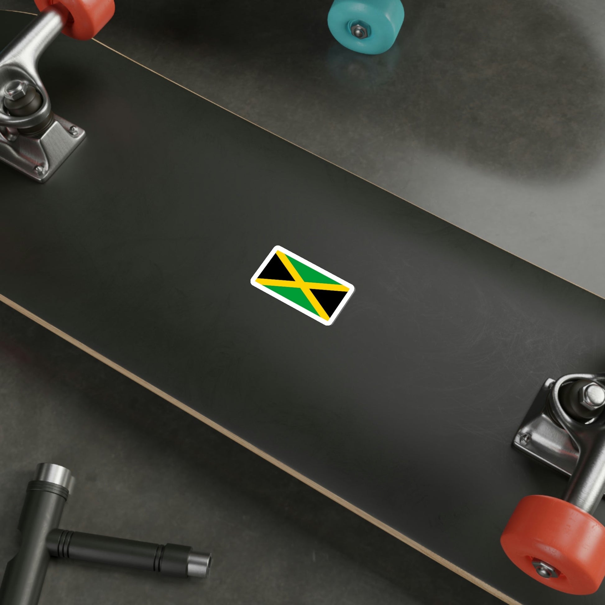 Flag of Jamaica STICKER Vinyl Die-Cut Decal-The Sticker Space