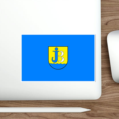 Flag of Jastarnia Poland STICKER Vinyl Die-Cut Decal-The Sticker Space