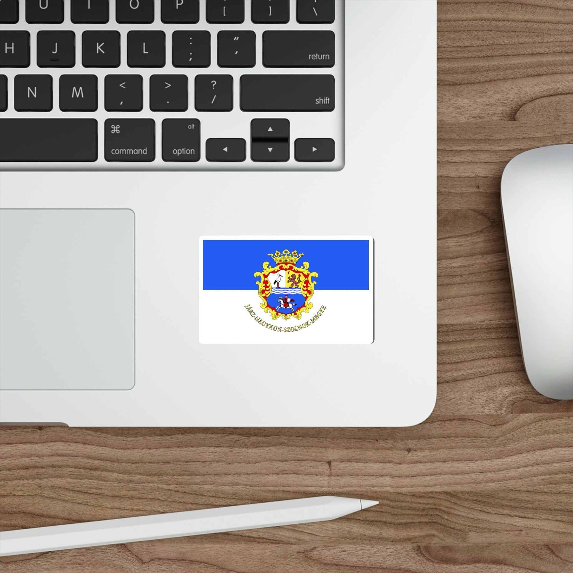 Flag of Jász Nagykun Szolnok County Hungary STICKER Vinyl Die-Cut Decal-The Sticker Space