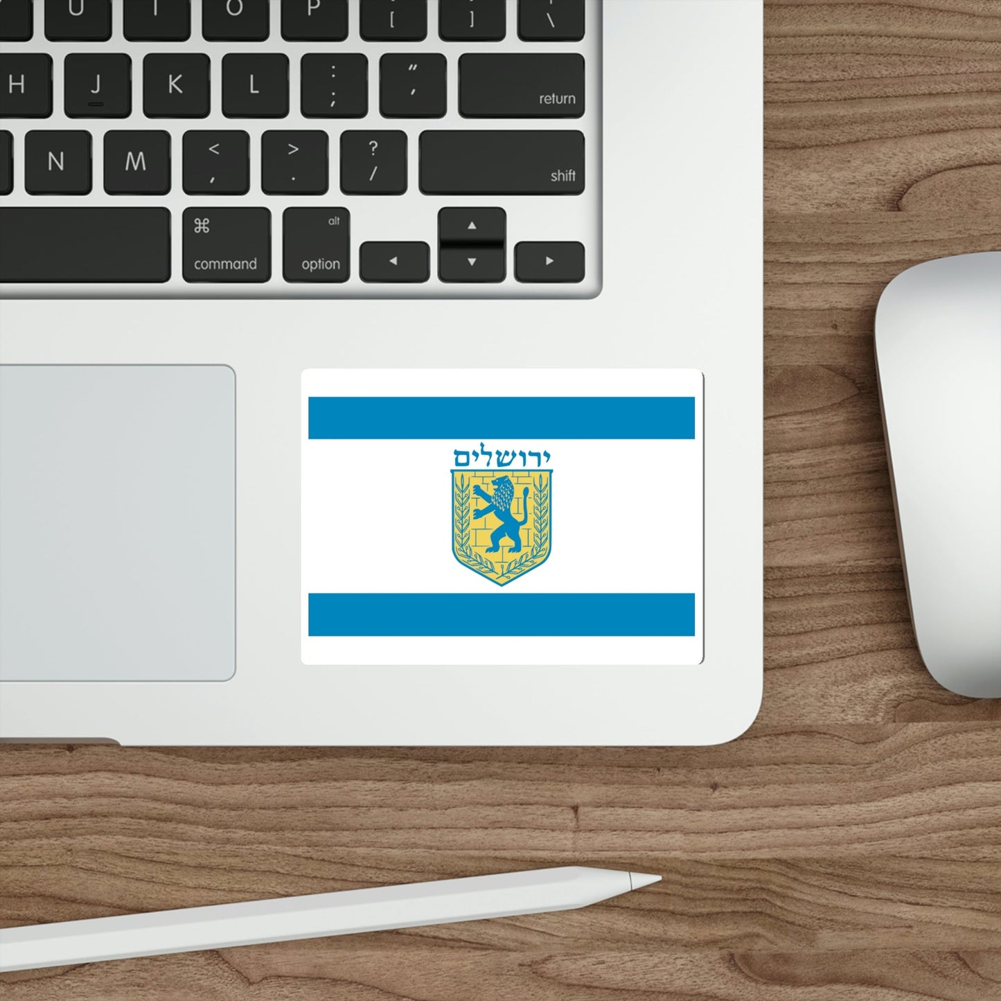 Flag of Jerusalem Israel STICKER Vinyl Die-Cut Decal-The Sticker Space