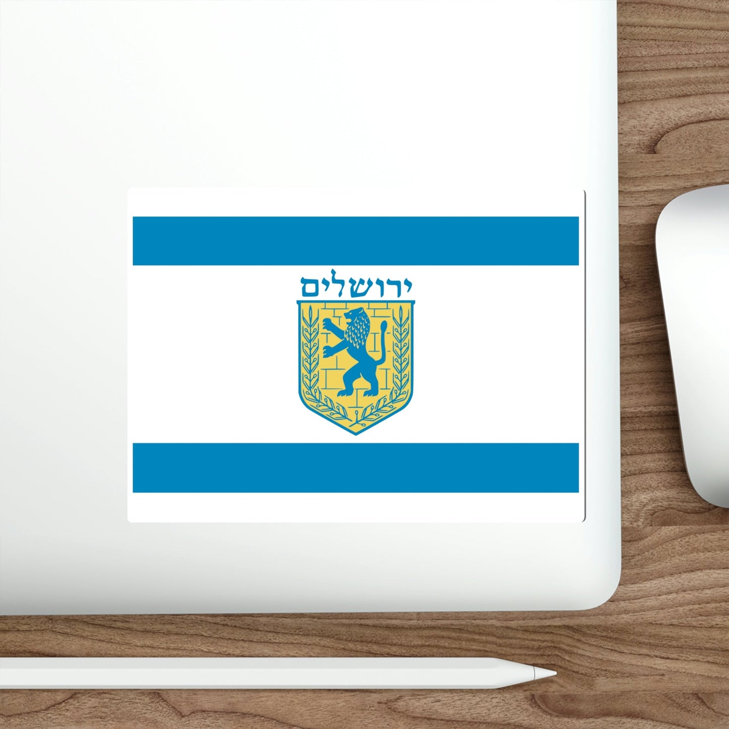 Flag of Jerusalem STICKER Vinyl Die-Cut Decal-The Sticker Space