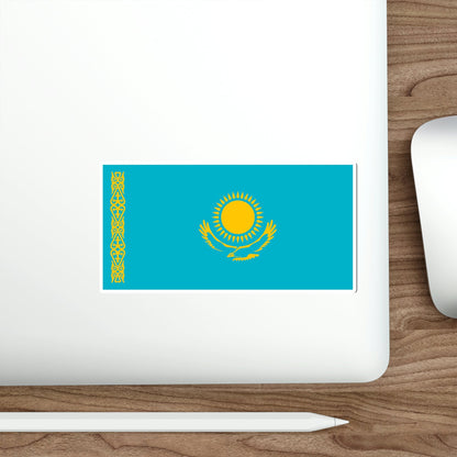 Flag of Kazakhstan STICKER Vinyl Die-Cut Decal-The Sticker Space