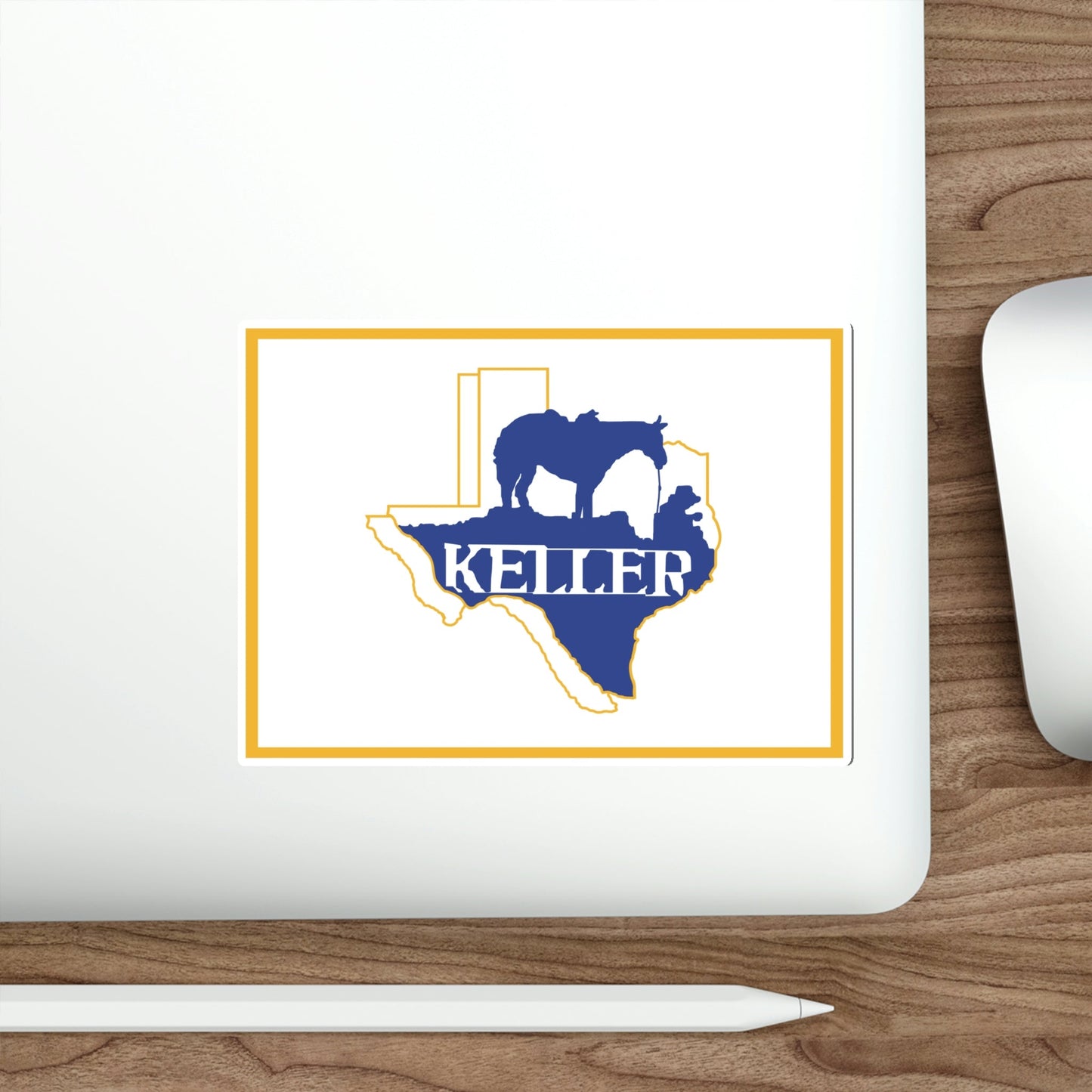 Flag of Keller Texas USA STICKER Vinyl Die-Cut Decal-The Sticker Space