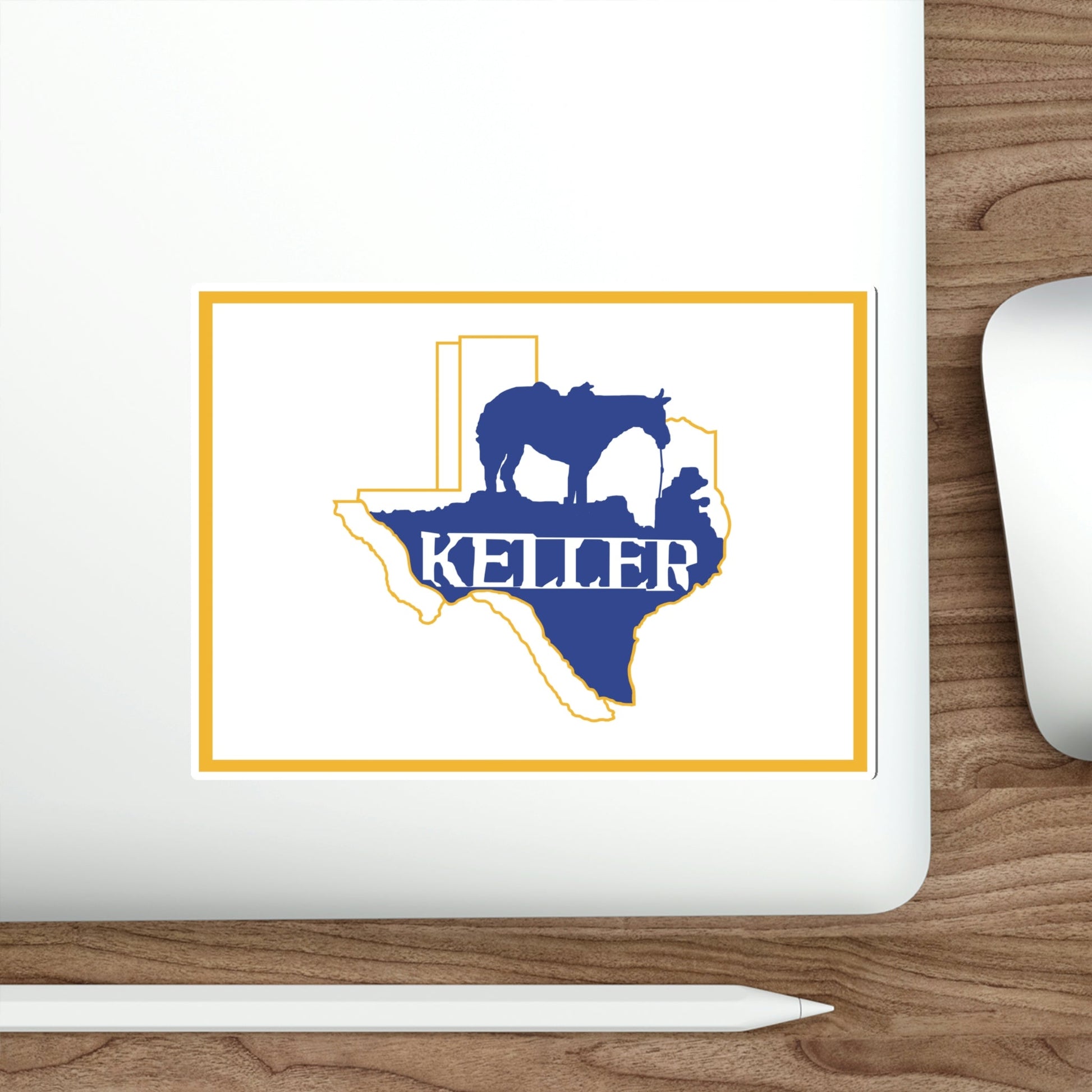 Flag of Keller Texas USA STICKER Vinyl Die-Cut Decal-The Sticker Space