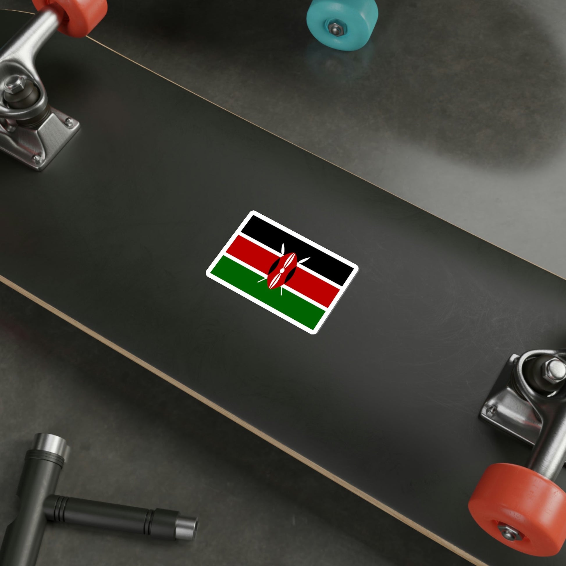 Flag of Kenya STICKER Vinyl Die-Cut Decal-The Sticker Space