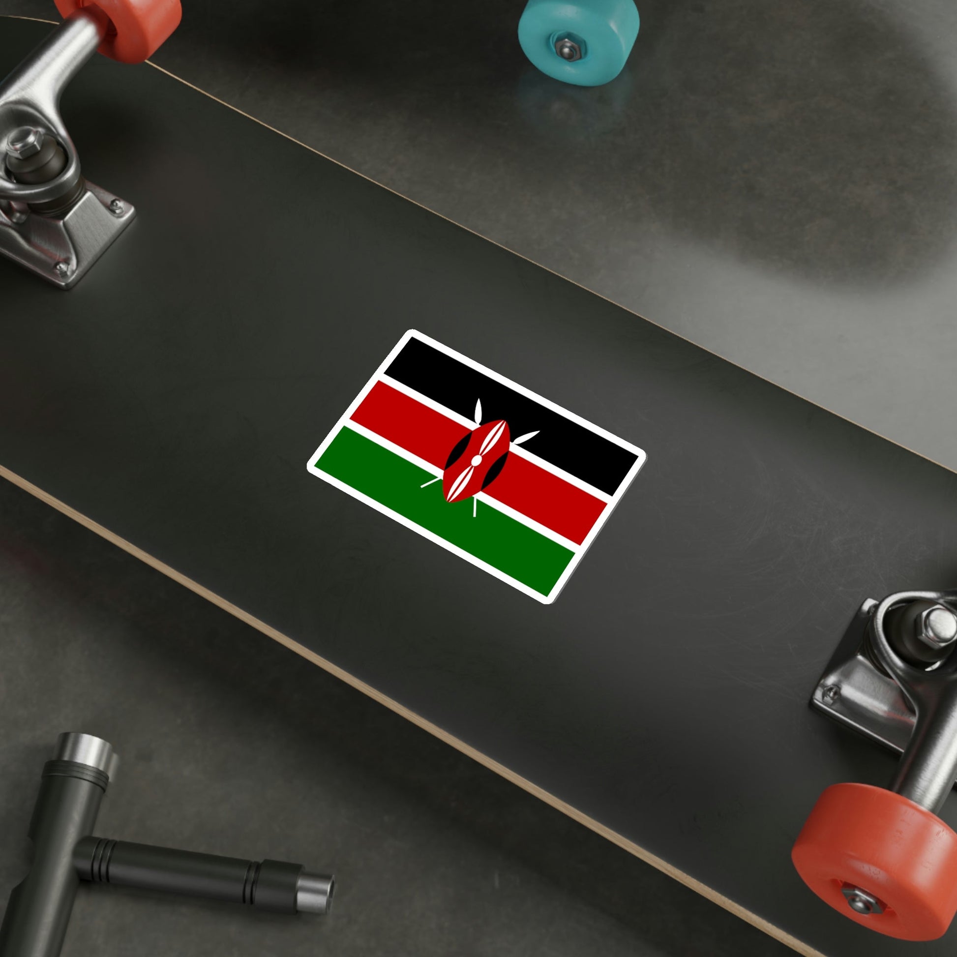 Flag of Kenya STICKER Vinyl Die-Cut Decal-The Sticker Space