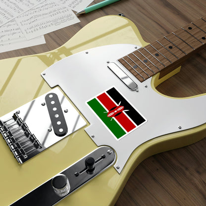 Flag of Kenya STICKER Vinyl Die-Cut Decal-The Sticker Space