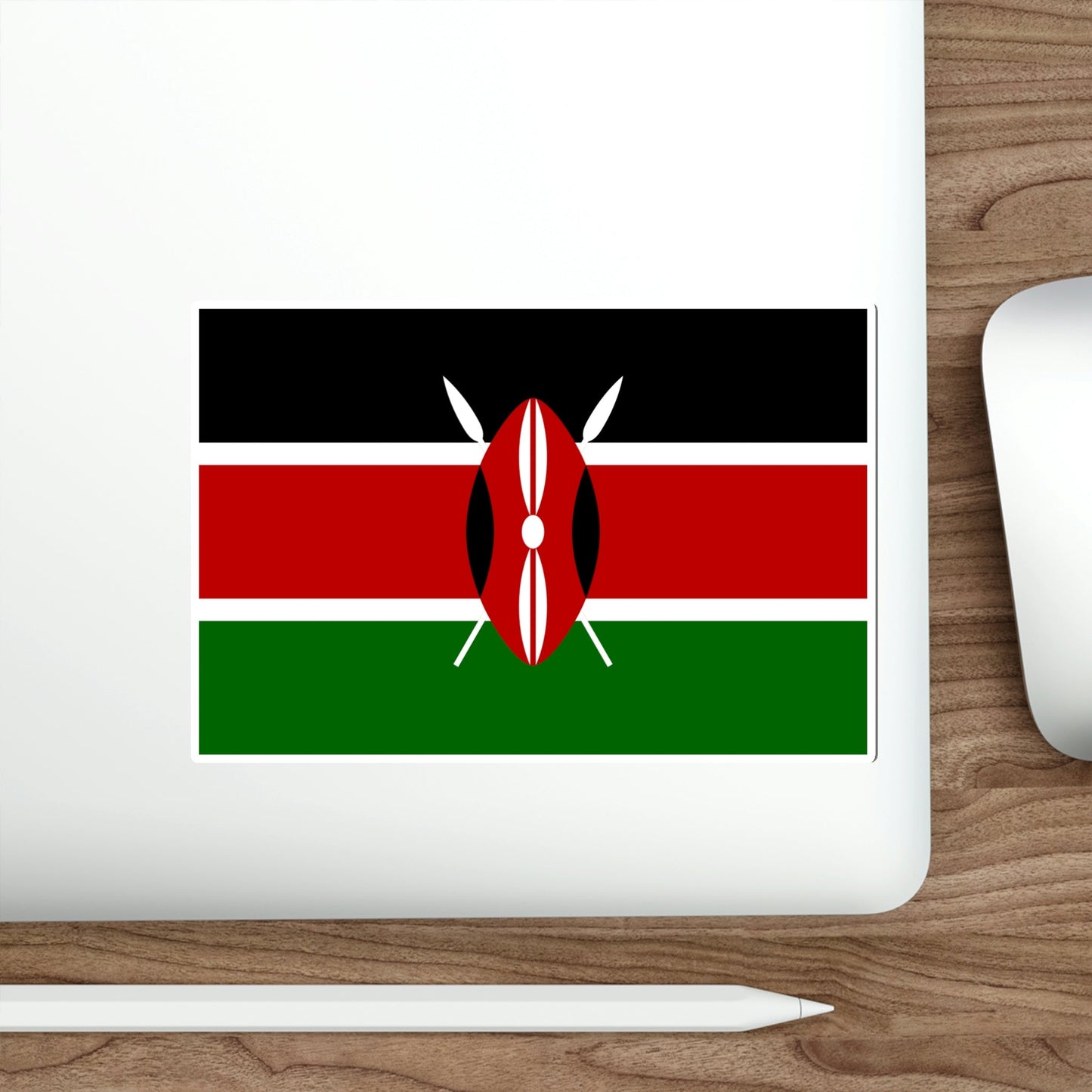 Flag of Kenya STICKER Vinyl Die-Cut Decal-The Sticker Space