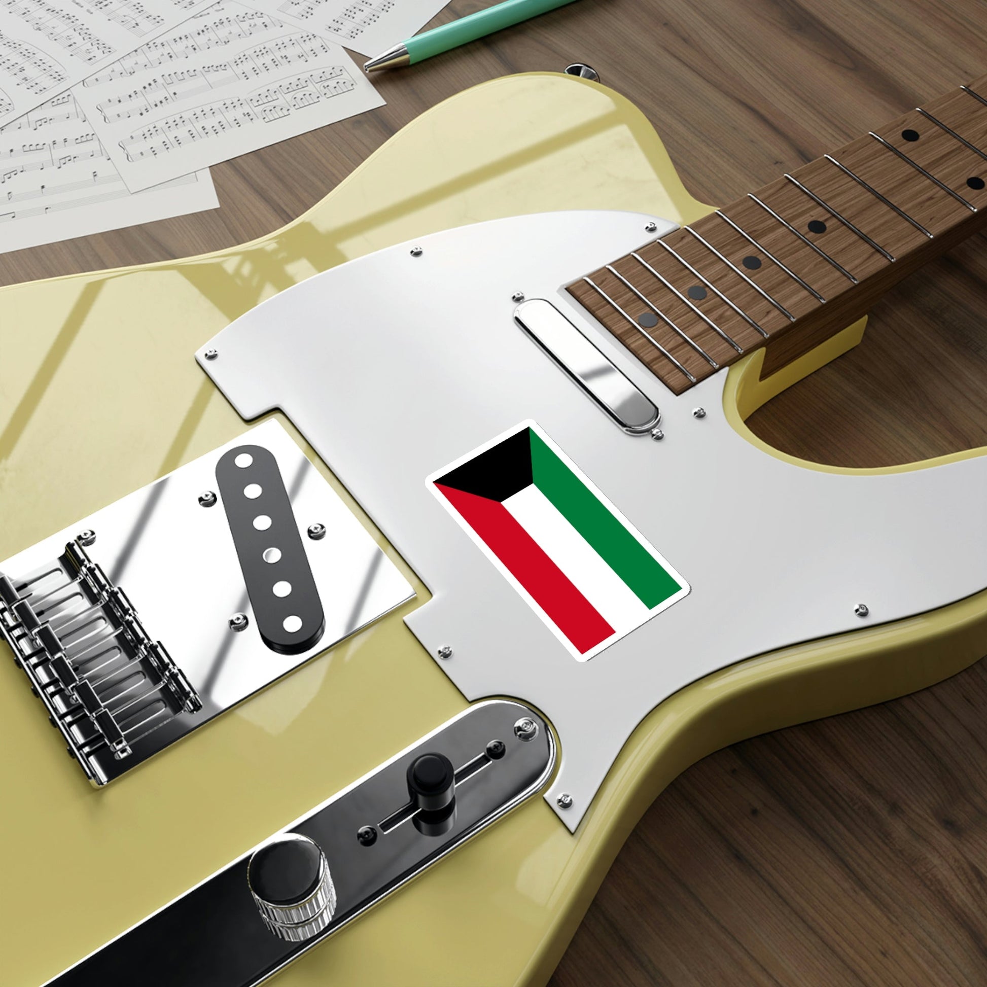 Flag of Kuwait STICKER Vinyl Die-Cut Decal-The Sticker Space