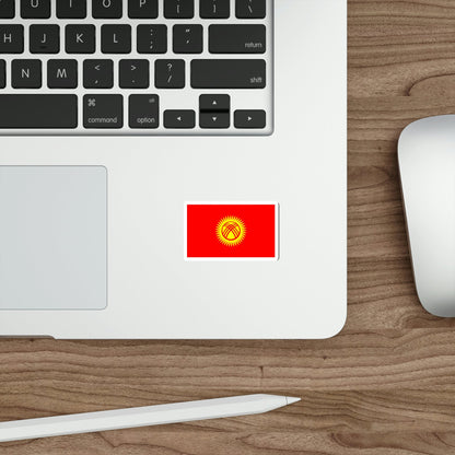 Flag of Kyrgyzstan STICKER Vinyl Die-Cut Decal-The Sticker Space