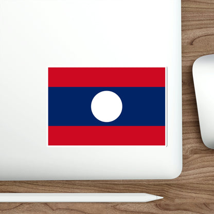 Flag of Laos STICKER Vinyl Die-Cut Decal-The Sticker Space