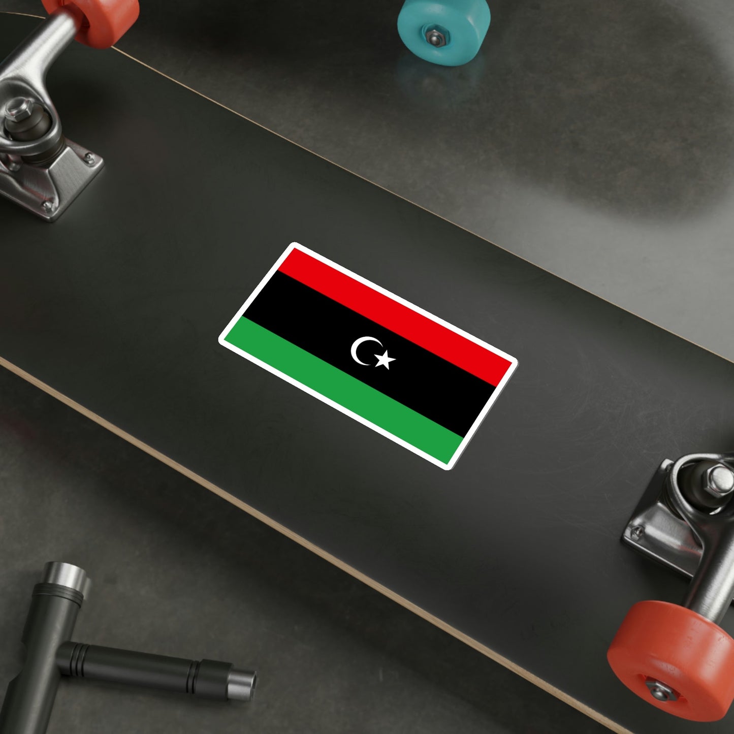 Flag of Libya STICKER Vinyl Die-Cut Decal-The Sticker Space