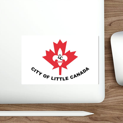 Flag of Little Canada Minnesota USA STICKER Vinyl Die-Cut Decal-The Sticker Space