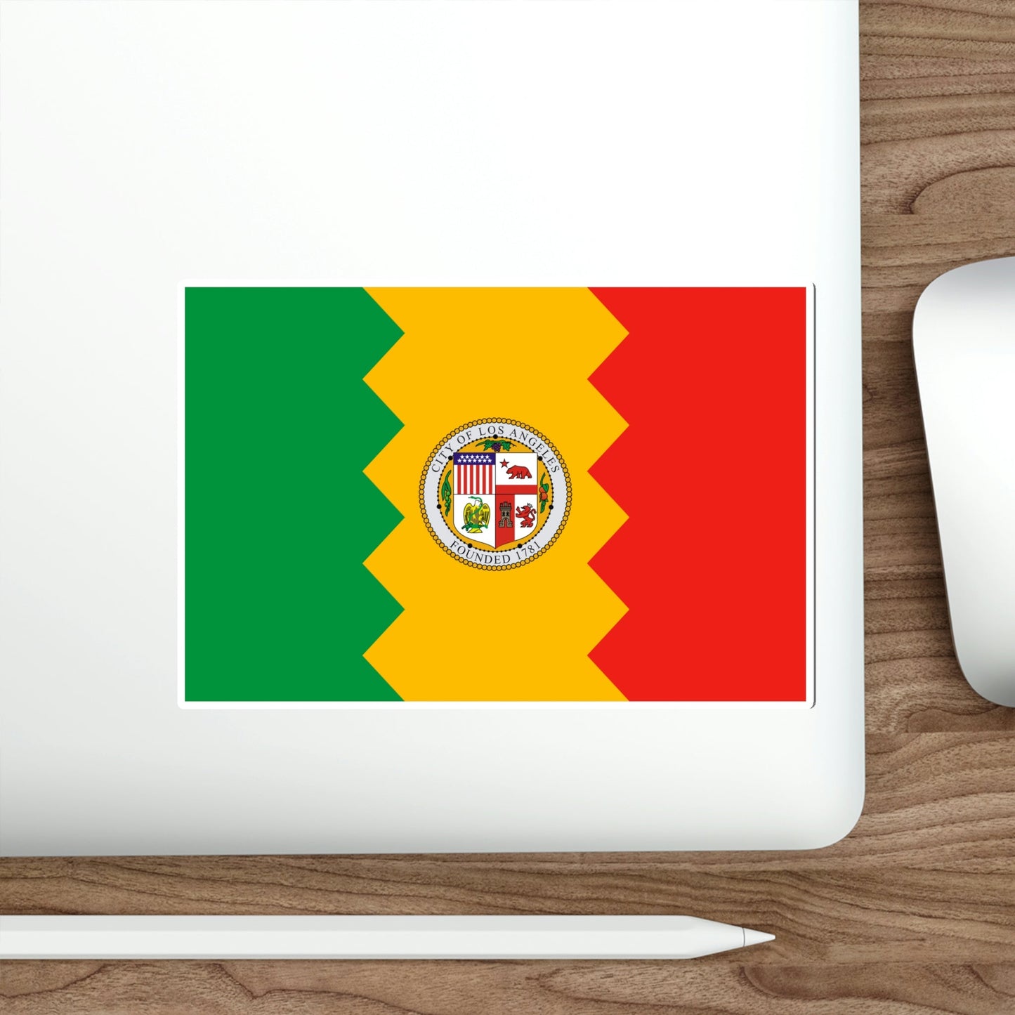 Flag of Los Angeles California USA STICKER Vinyl Die-Cut Decal-The Sticker Space