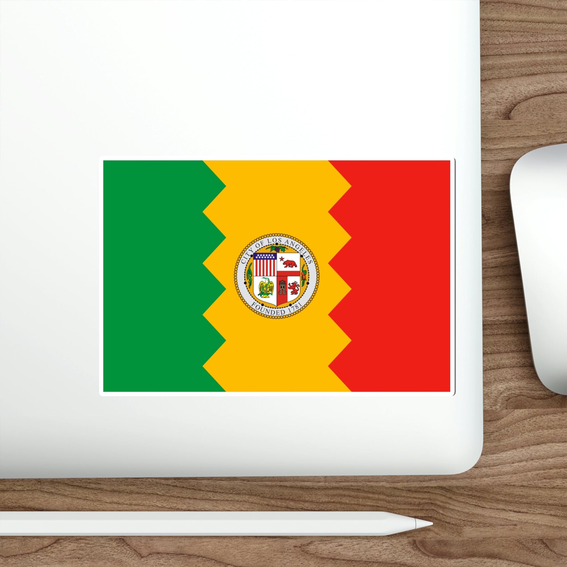 Flag of Los Angeles California USA STICKER Vinyl Die-Cut Decal-The Sticker Space