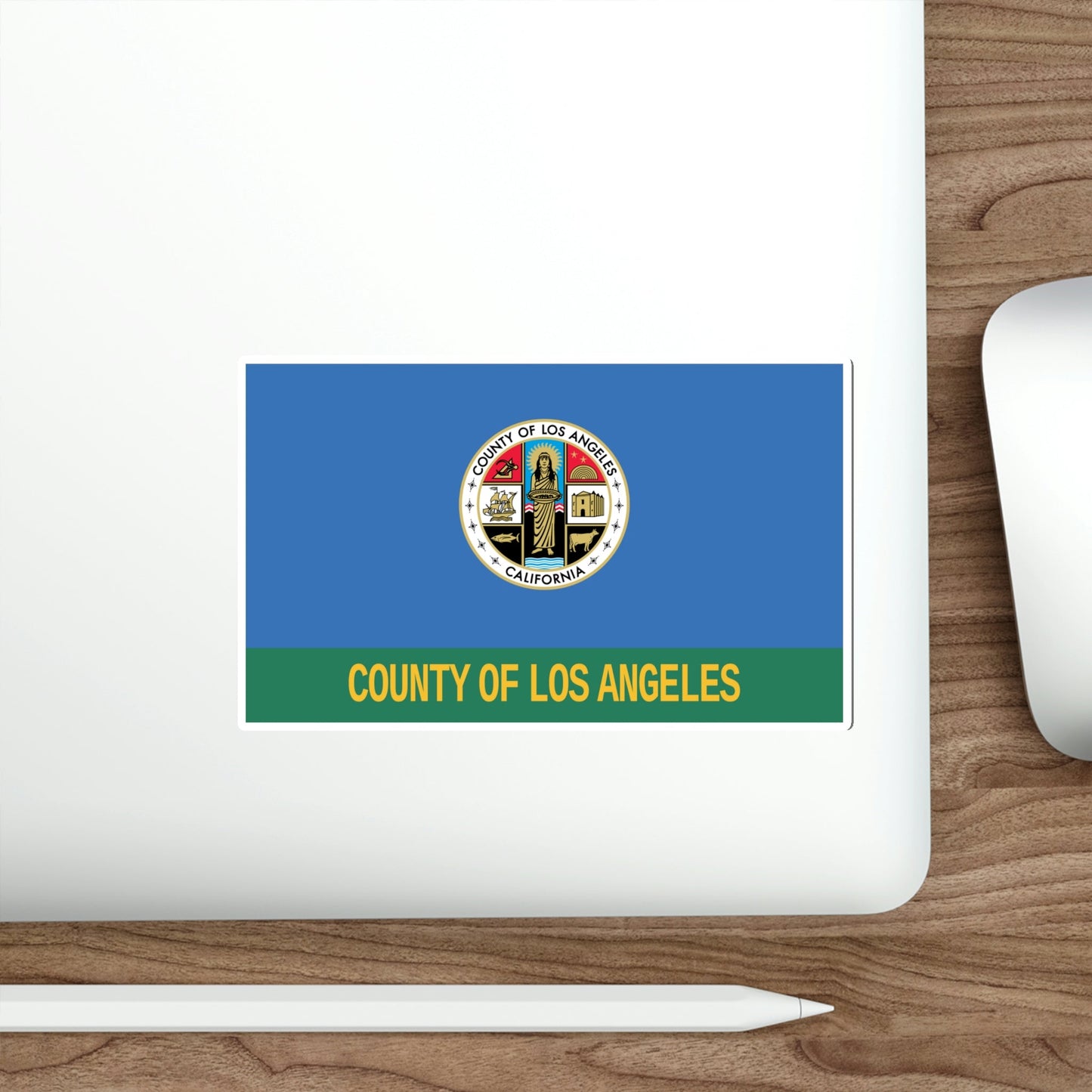 Flag of Los Angeles County California STICKER Vinyl Die-Cut Decal-The Sticker Space