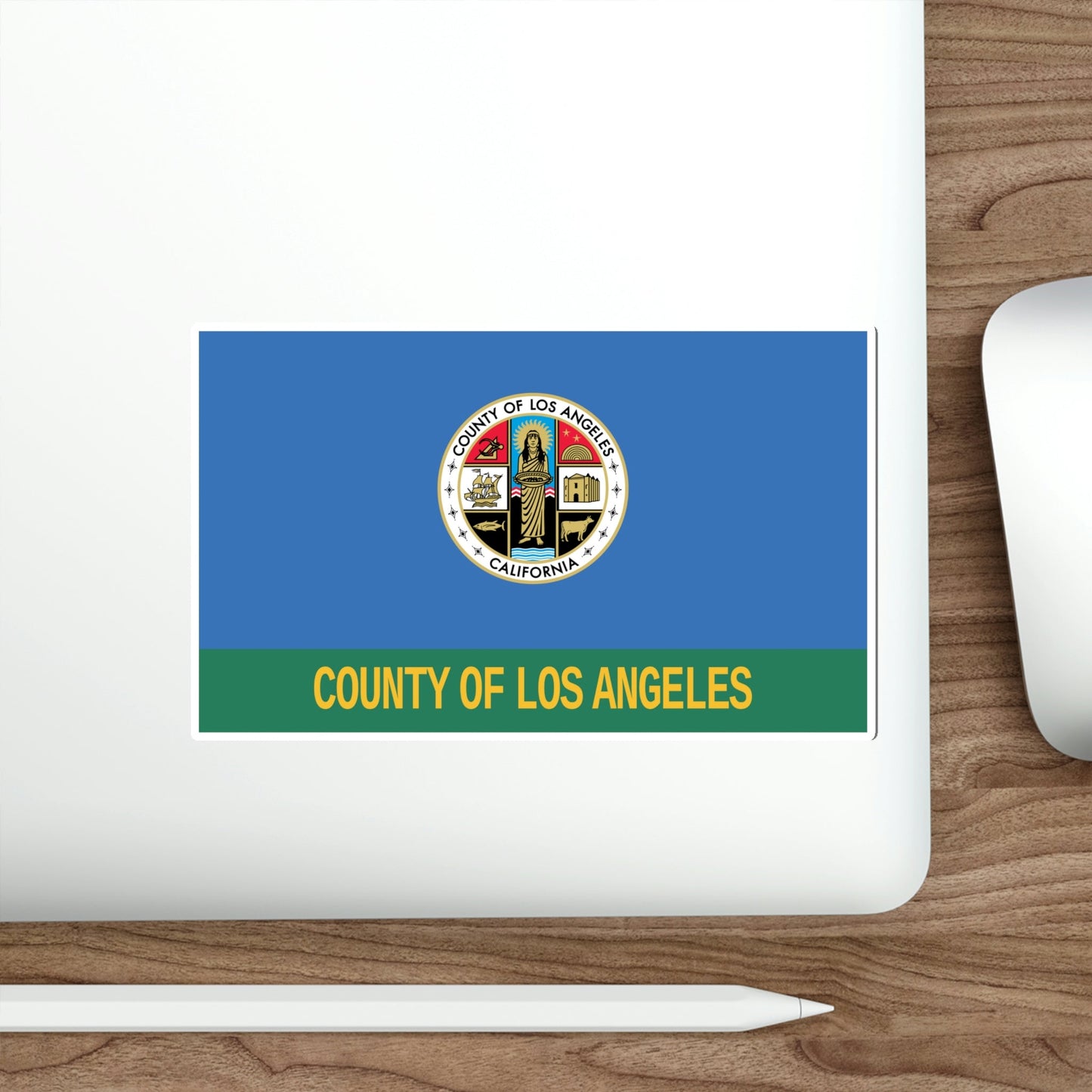 Flag of Los Angeles County California STICKER Vinyl Die-Cut Decal-The Sticker Space