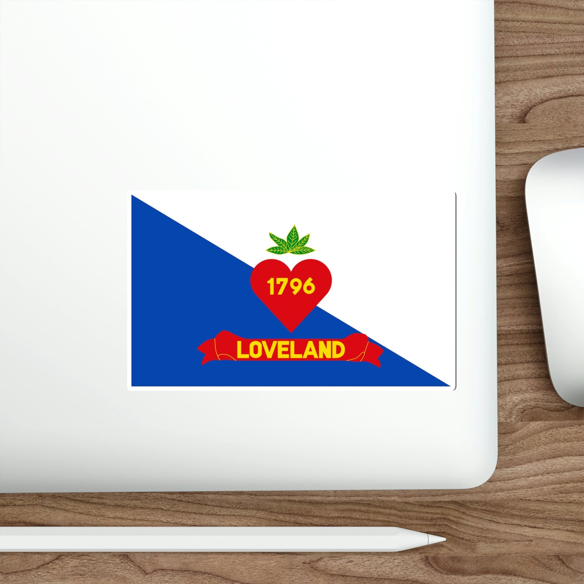 Flag of Loveland Ohio USA STICKER Vinyl Die-Cut Decal-The Sticker Space