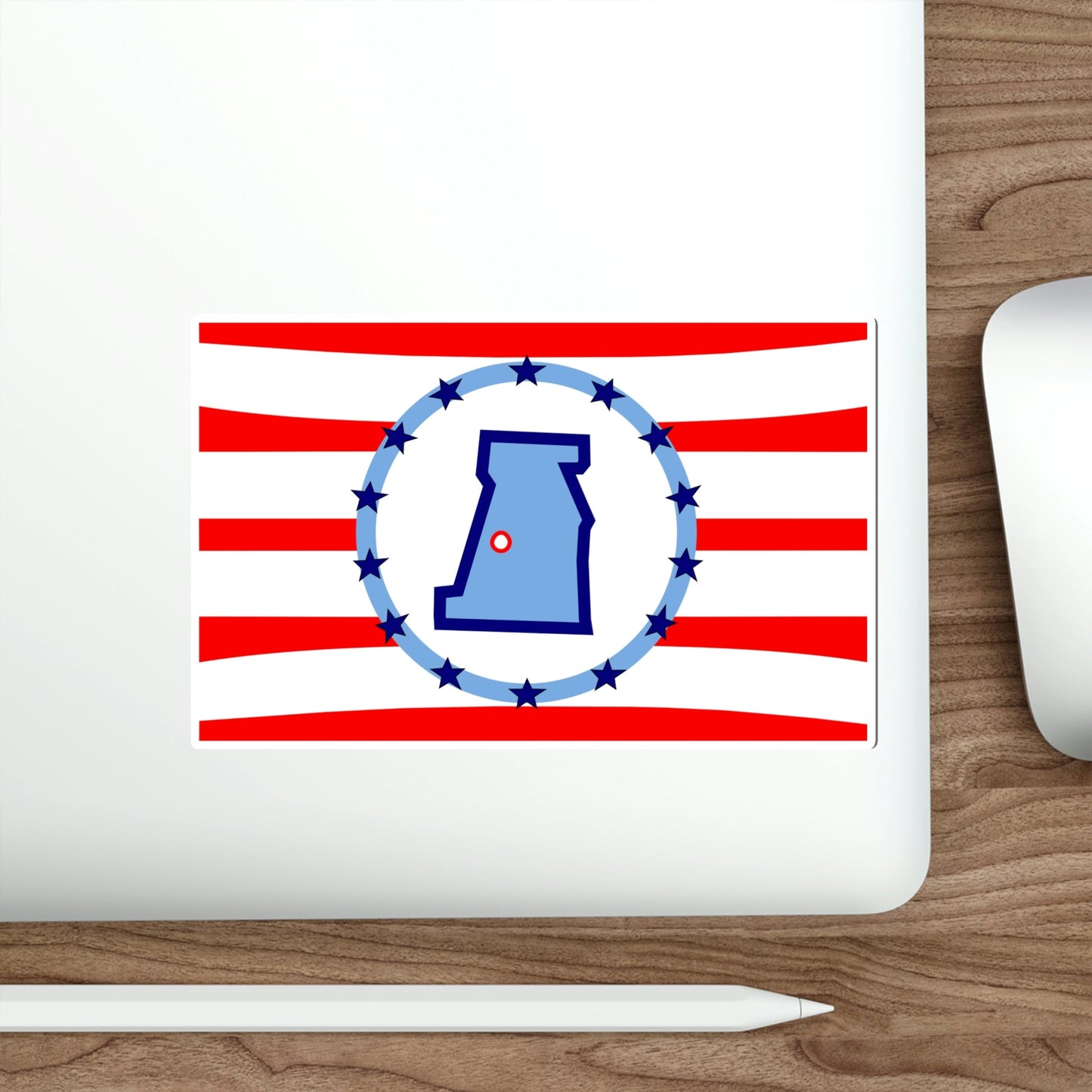 Flag of Madison County Ohio STICKER Vinyl Die-Cut Decal-The Sticker Space