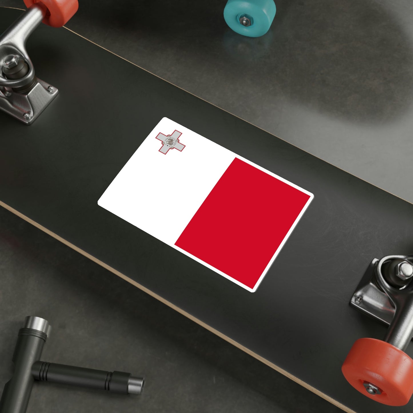 Flag of Malta STICKER Vinyl Die-Cut Decal-The Sticker Space