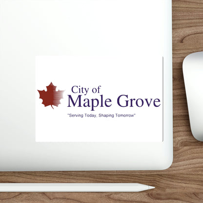 Flag of Maple Grove Minnesota USA STICKER Vinyl Die-Cut Decal-The Sticker Space